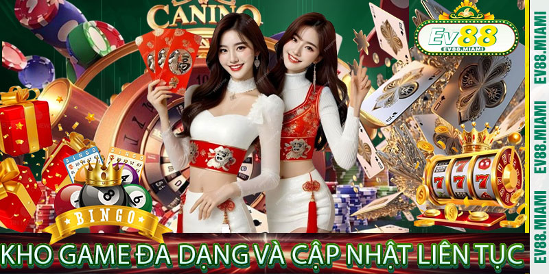 Kho game đa dạng và cập nhật liên tục